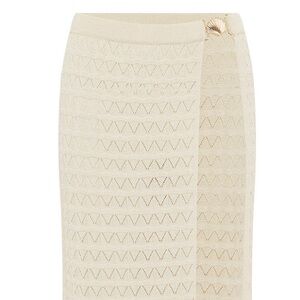 Ambi Midi Skirt- Sand/ gold